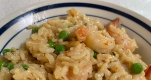 Instant Pot Shrimp Risotto with Peas