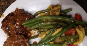 Squash and Green Bean Saute Side Dish