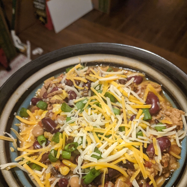 Slow Cooker Ground Chicken Chili