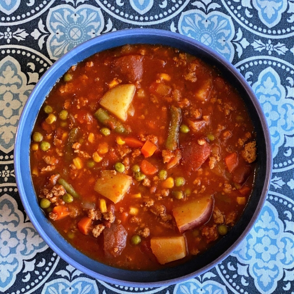 Ground Turkey Soup with Beans