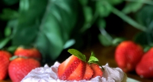 Strawberries and Cream Baileys Poke Cake
