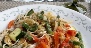 Paleo Spaghetti Squash Primavera