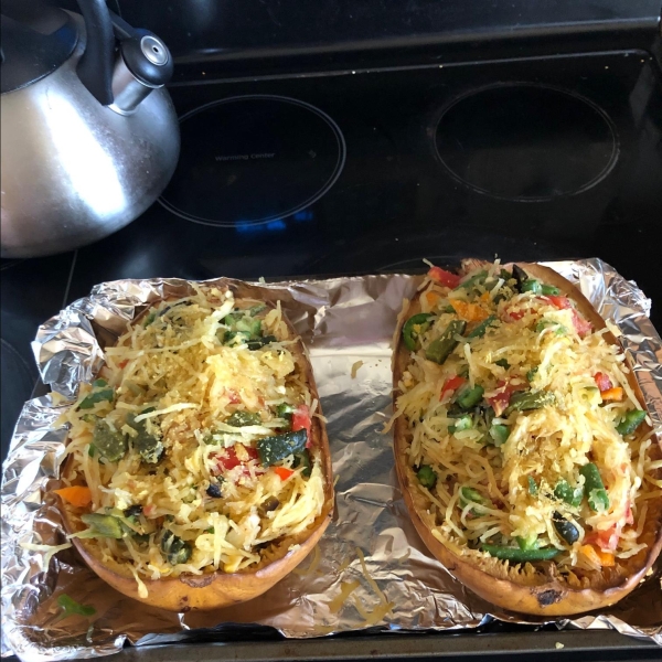 Paleo Spaghetti Squash Primavera