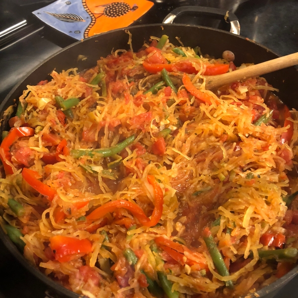 Paleo Spaghetti Squash Primavera