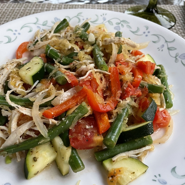 Paleo Spaghetti Squash Primavera