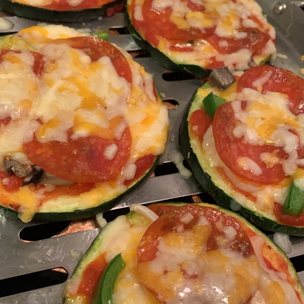 Grilled Zucchini Pizza