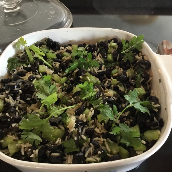 Herbed Rice and Spicy Black Bean Salad