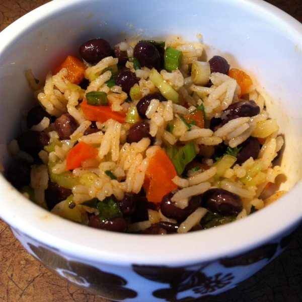 Herbed Rice and Spicy Black Bean Salad