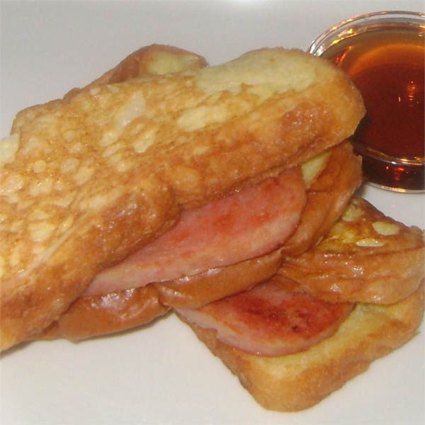 French Toast and Spam Sandwiches