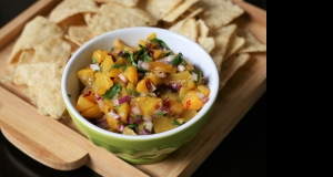 Chipotle Peach Salsa with Cilantro