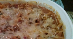 Cheesy Beef Noodle Casserole