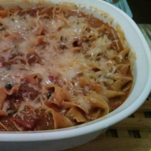 Cheesy Beef Noodle Casserole