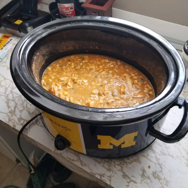 Easy Slow Cooker White Chicken Chili