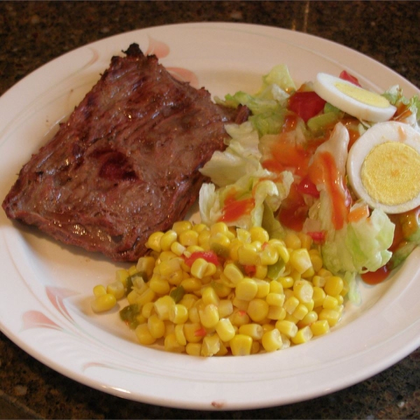 Grilled or Fried Skirt Steak