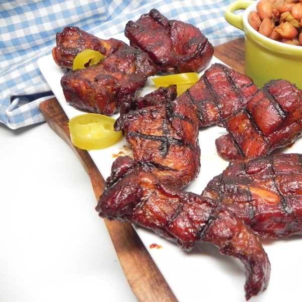 Electric Smoker BBQ Rib Tips