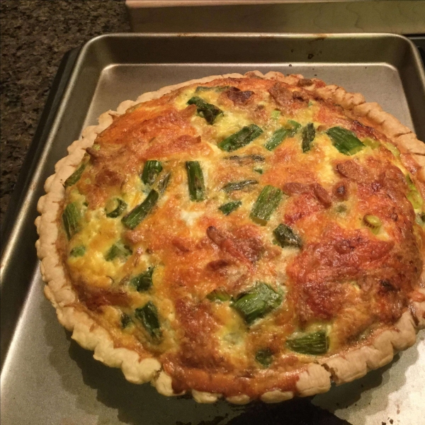 Asparagus and Swiss Cheese Quiche