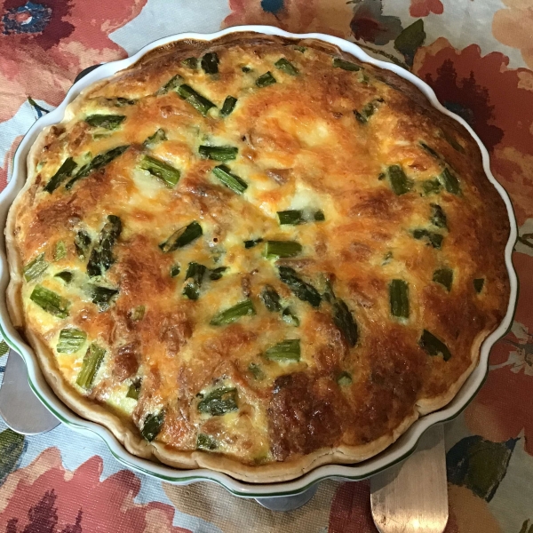 Asparagus and Swiss Cheese Quiche