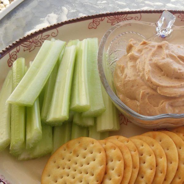 Spiced Peanut Butter Yogurt Dip