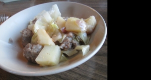 Fried Cabbage and Kielbasa