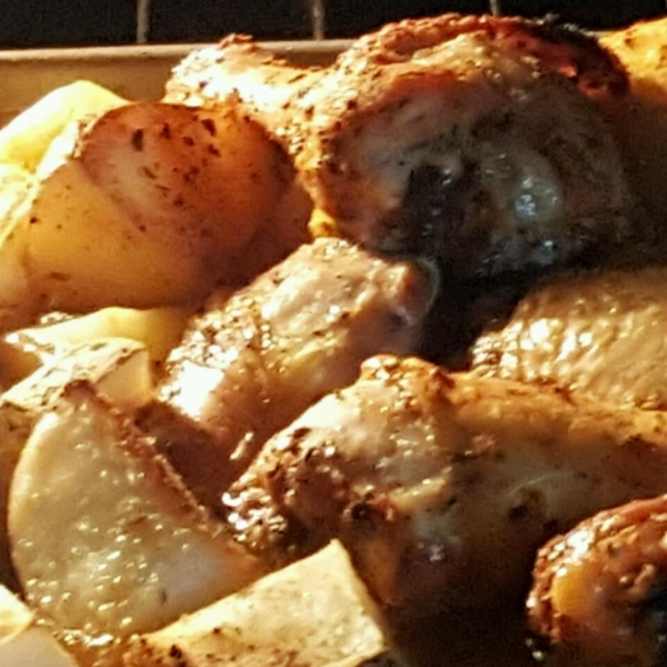 Scrumptious Baked Chicken and Potatoes