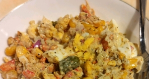 Russian Rice and Crab Salad