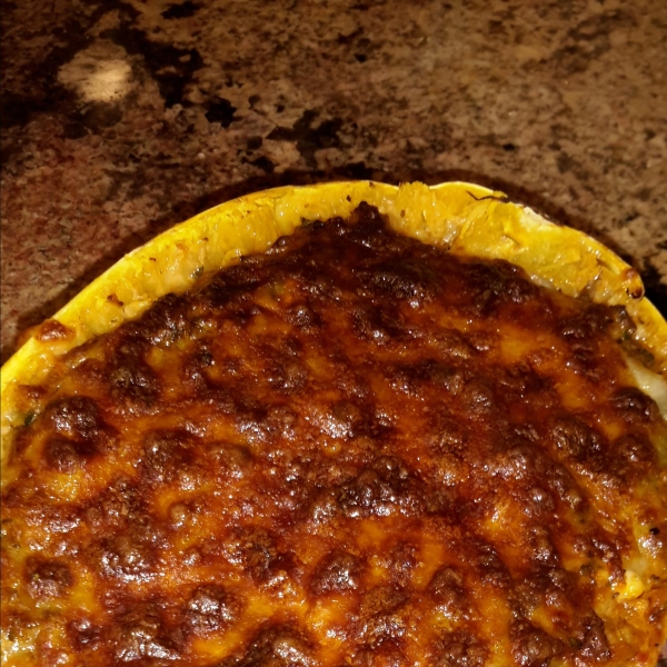 Keto Spaghetti Squash Lasagna Boats