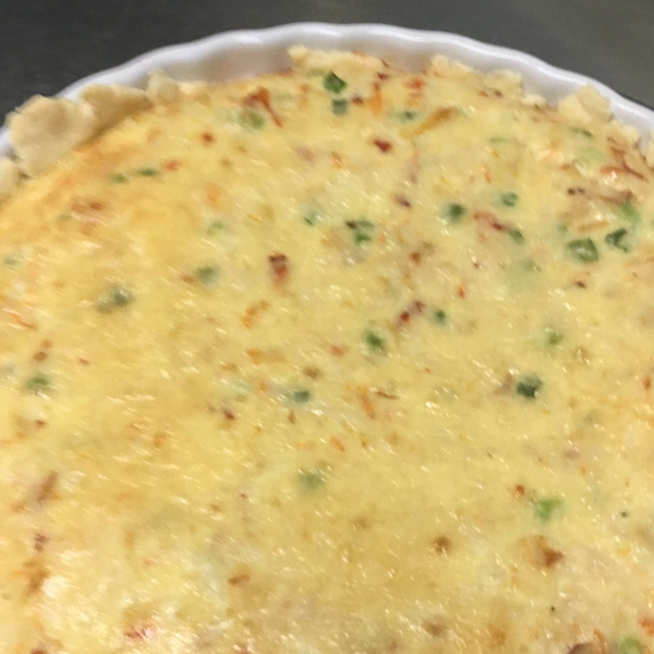 Swiss and Crab Quiche