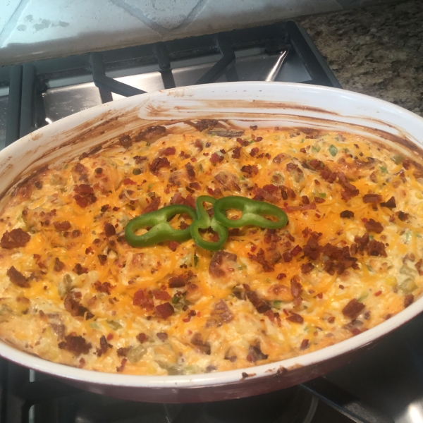 Jalapeno Popper Dip with Bacon