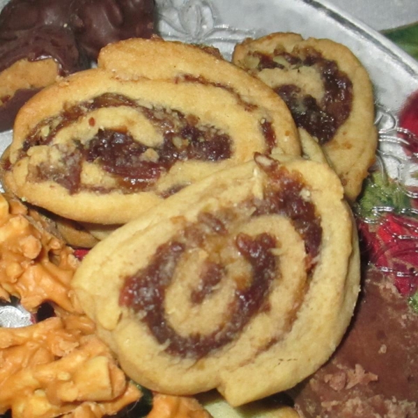 Date Nut Pinwheel Cookies I