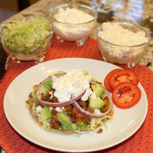 Chipotle Beef Tostadas