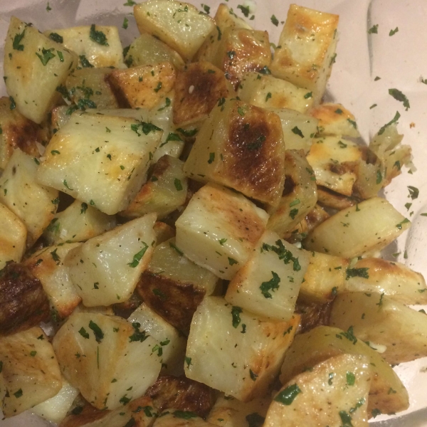 Cilantro and Garlic Potatoes