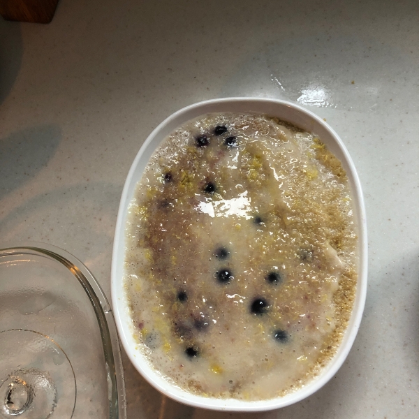 Blueberry Quinoa with Lemon Glaze