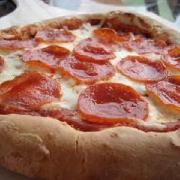 Pepperoni Polenta Pizza