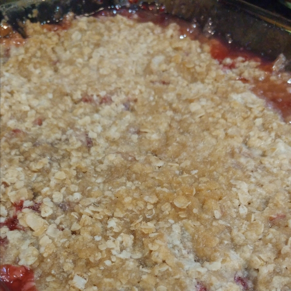 Rhubarb-Raspberry Crunch
