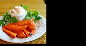 Baked Yam Fries with Dip