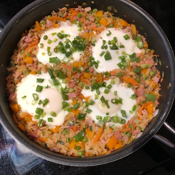 Ham Fried Rice with Eggs