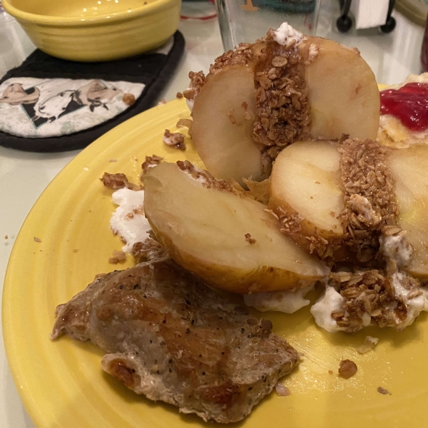 Baked Apples with Oatmeal Filling