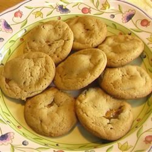 Caramel Nougat Bar Peanut Butter Cookies