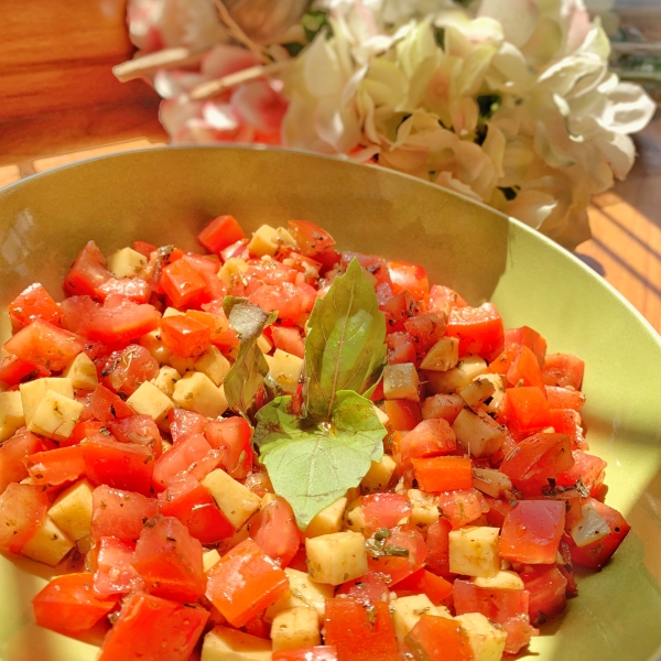 Smiling Caprese Salad