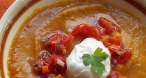 Sweet Potato and Salsa Soup