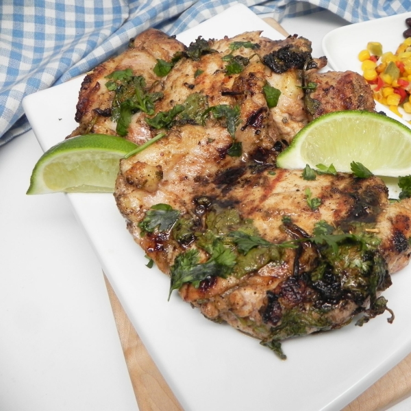 Grilled Cilantro-Lime Chicken Thighs