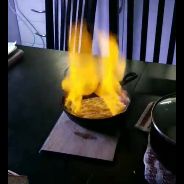 Flaming Greek Cheese (Saganaki)
