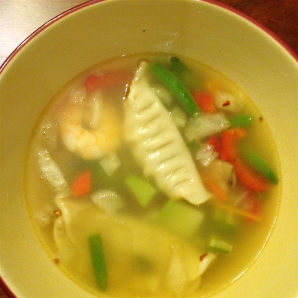 Quick Pot Sticker Soup