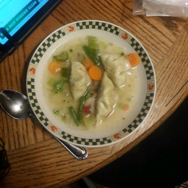 Quick Pot Sticker Soup
