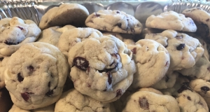 Soft Sugar Cookies With White Chocolate, Almonds, and Cranberries