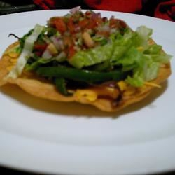 Low Fat Chicken Tostadas