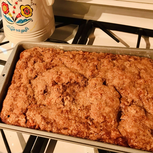 Pumpkin Apple Coffee Cake with Streusel