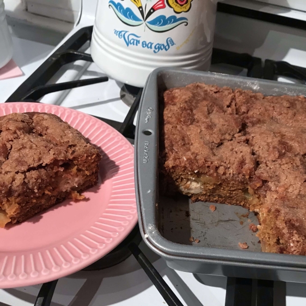 Pumpkin Apple Coffee Cake with Streusel