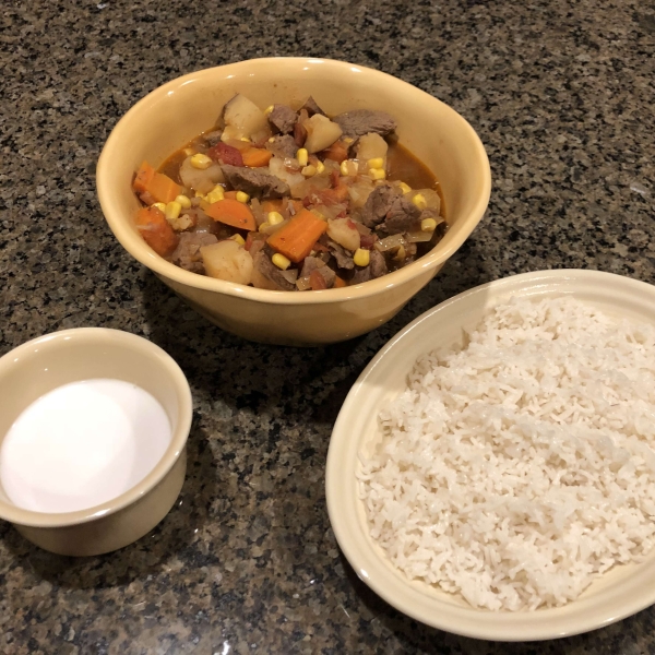 Spicy Beef Curry Stew for the Slow Cooker