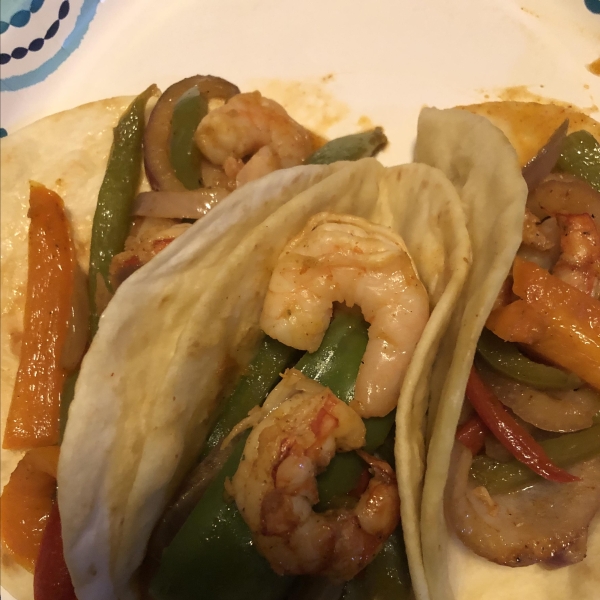 Quick and Easy Shrimp Fajitas